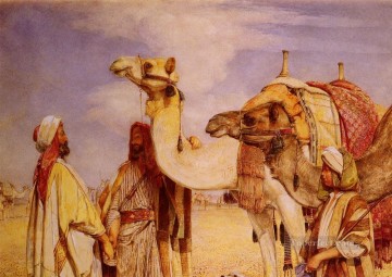  DESIERTO Obras - El saludo en el desierto Egipto Oriental John Frederick Lewis